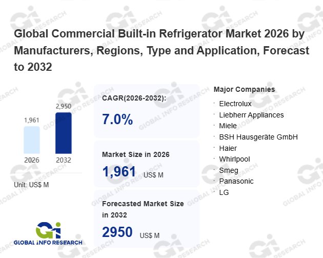 業務用ビルトイン冷蔵庫調査レポート:市場規模、シェア、動向、予測2026-2032「GlobalInfoResearch」